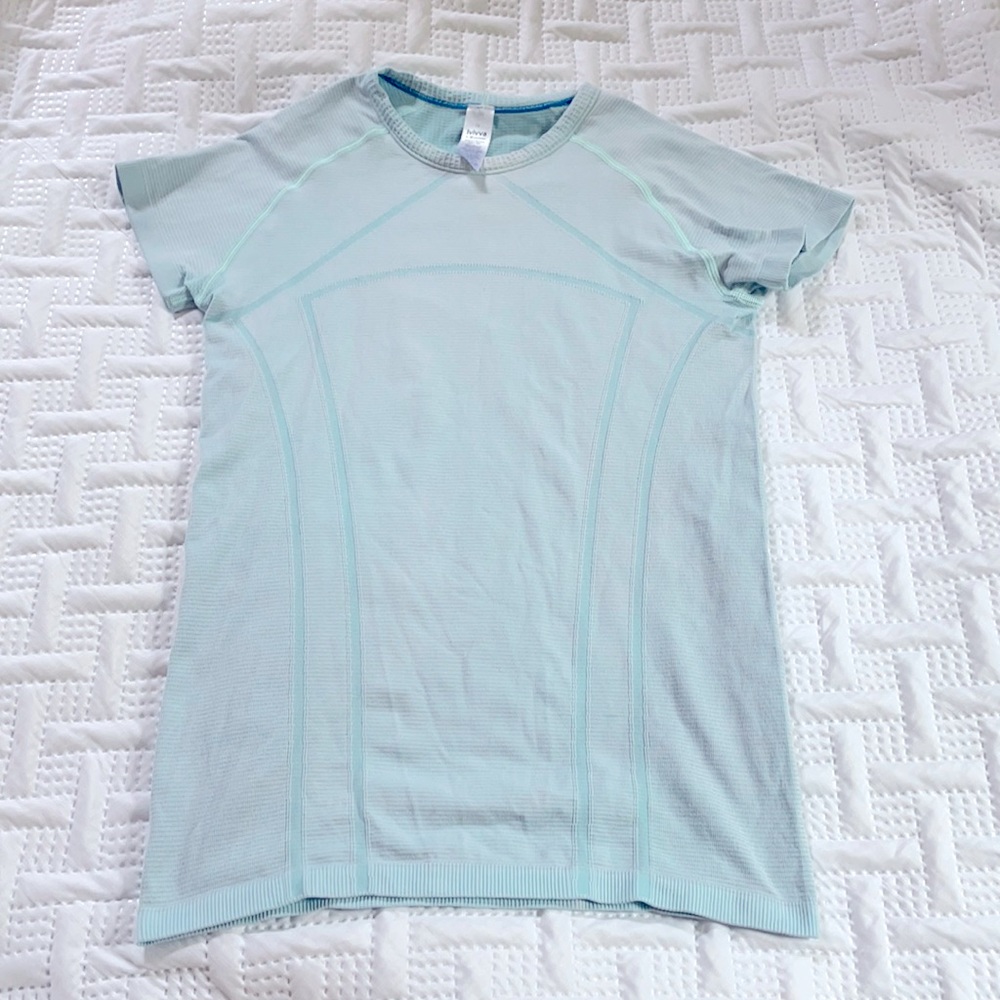 Ivivva by Lululemon Swiftly Short Sleeve Blue 14